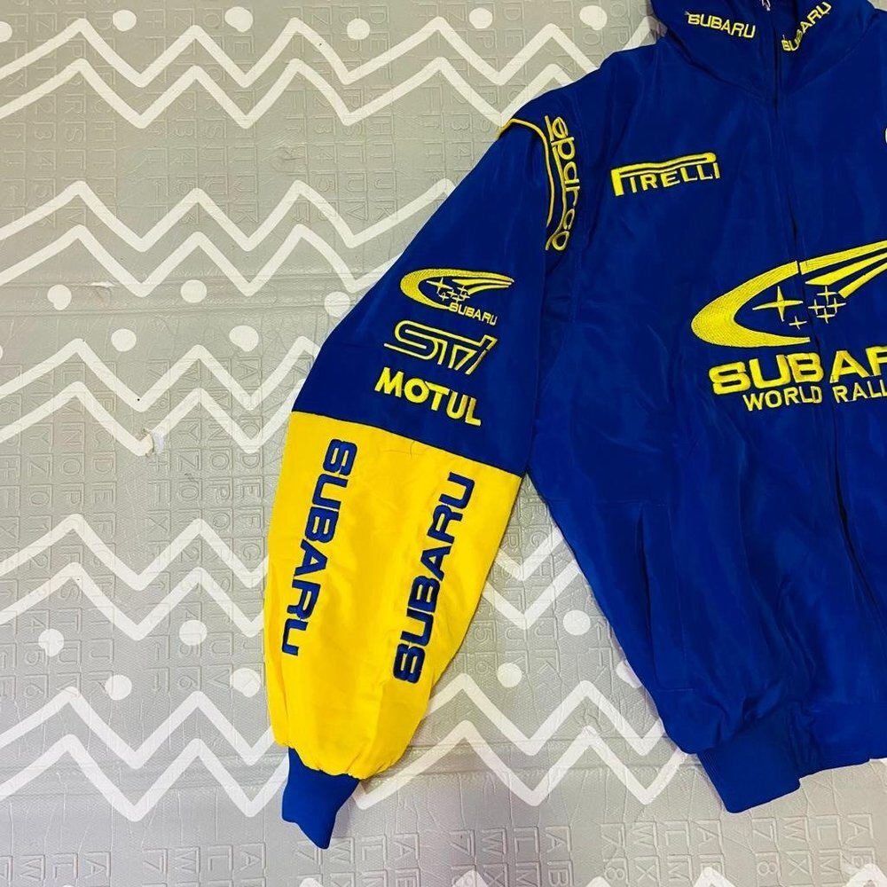 Vintage retro subaru formula 1 embroidered racing graphic jacket - Picture 7 of 8